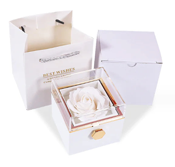 Adora Aura Eternal Rose Jewelry Box - Coeur Lumiere de tendresse