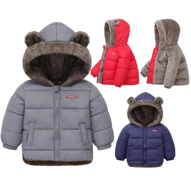 Children's Thick Fleece Coat - Coeur Lumiere de tendresse