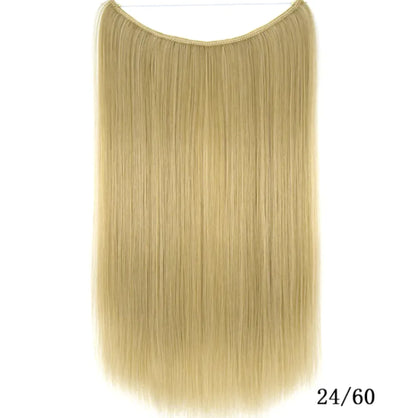 22-Inch Invisible Wire Hair Extensions - Coeur Lumiere de tendresse