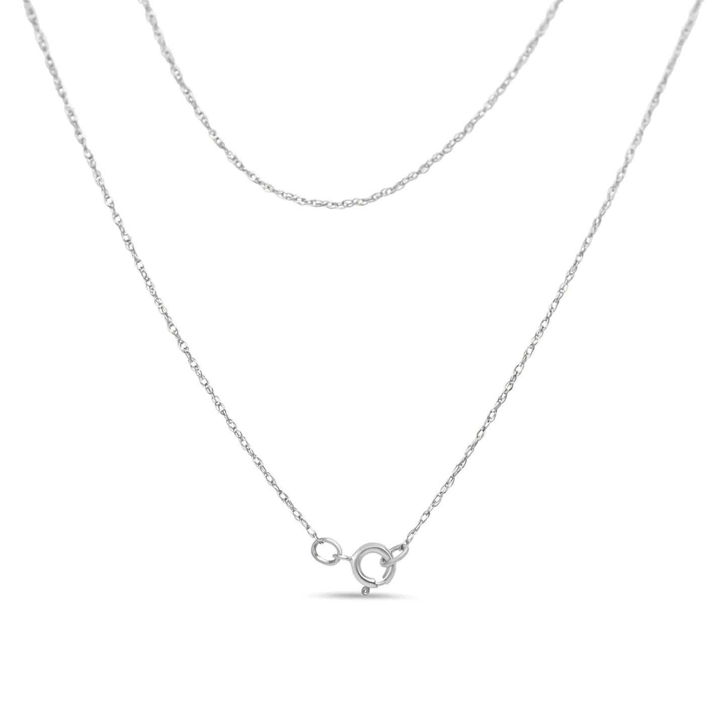 14K Rose Gold 3/4 Cttw Round Diamond Double Quatrefoil Pendant 18" Necklace (H-I Color, I1-I2 Clarity) - Coeur Lumiere de tendresse