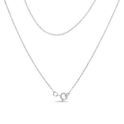 14K Rose Gold 3/4 Cttw Round Diamond Double Quatrefoil Pendant 18" Necklace (H-I Color, I1-I2 Clarity) - Coeur Lumiere de tendresse