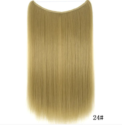 22-Inch Invisible Wire Hair Extensions - Coeur Lumiere de tendresse