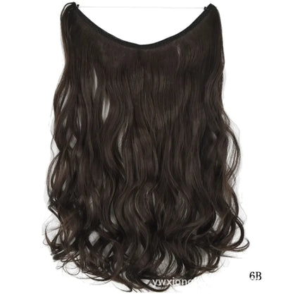 22-Inch Invisible Wire Hair Extensions - Coeur Lumiere de tendresse