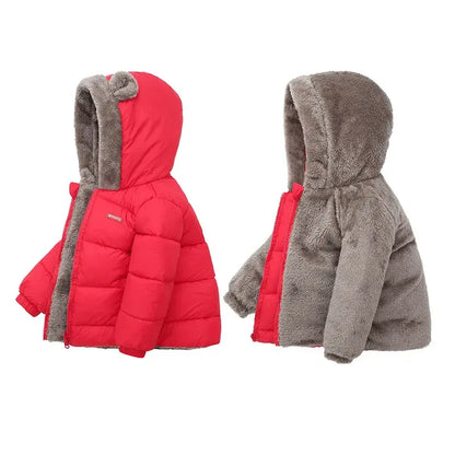 Children's Thick Fleece Coat - Coeur Lumiere de tendresse